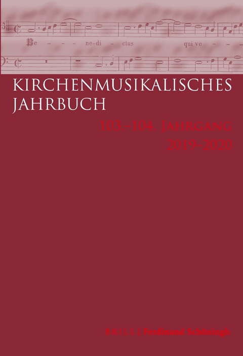 Kirchenmusikalisches Jahrbuch - 103 und 104 Jahrgang 2019/2020 - 