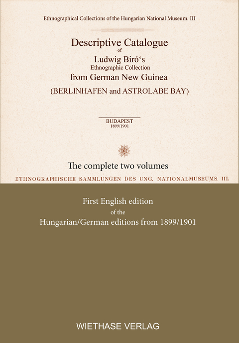 Descriptive Catalogue of Ludwig Biró&lsquo;s Ethnographic Collection - Lajos Bir&oacute;