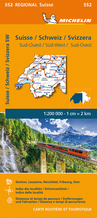 Suisse Sud-Ouest - Michelin Regional Map 552
