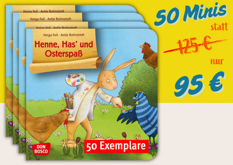 Henne, Has' und Osterspa&szlig;. Mini-Bilderbuch. Paket mit 50 Exemplaren zum Vorteilspreis - Helga Fell