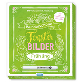 Tr&ouml;tsch Wundersch&ouml;ne Fensterbilder mit Kreidemarker Fr&uuml;hjahr Mappe mit Vorlagen und Kreidemarker - 