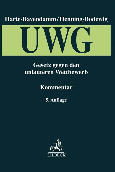 Gesetz gegen den unlauteren Wettbewerb (UWG). UWG - 