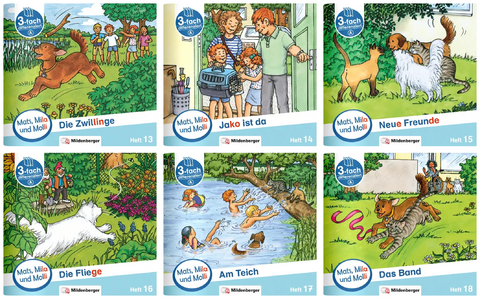 Paket &ndash; Mats, Mila und Molli &ndash; Heft 13&ndash;18, Schwierigkeitsstufe A