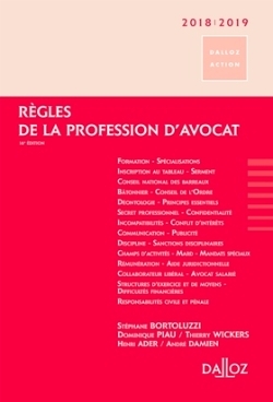 Règles de la profession d'avocat : 2018-2019