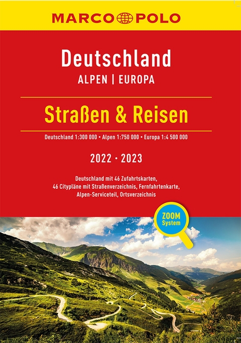 MARCO POLO Stra&szlig;en & Reisen 2022/2023 Deutschland 1:300.000