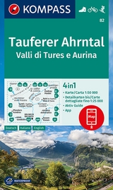 KOMPASS Wanderkarte 82 Tauferer Ahrntal, Valle di Tures e Aurina 1:50.000
