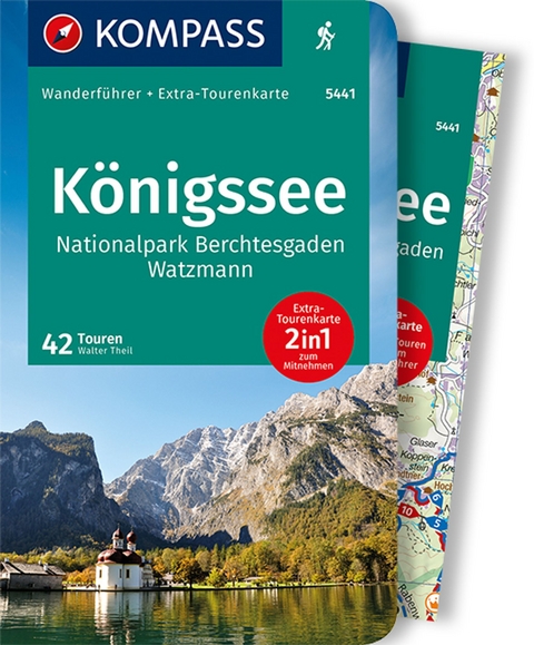 KOMPASS Wanderf&uuml;hrer K&ouml;nigssee, Nationalpark Berchtesgaden, Watzmann, 42 Touren - Walter Theil