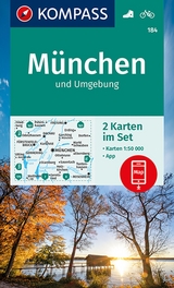 KOMPASS Wanderkarte 184 M&uuml;nchen und Umgebung