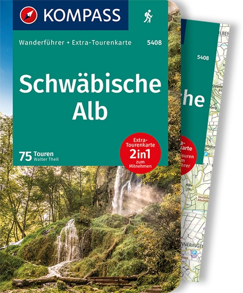 KOMPASS Wanderf&uuml;hrer Schw&auml;bische Alb, 75 Touren - Walter Theil