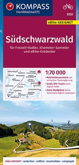 KOMPASS Fahrradkarte 3332 S&uuml;dschwarzwald 1:70.000