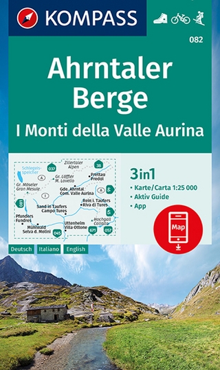 KOMPASS Wanderkarte 082 Ahrntaler Berge, I Monti della Valle Aurina