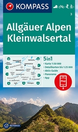 KOMPASS Wanderkarte 3 Allg&auml;uer Alpen, Kleinwalsertal 1:50.000