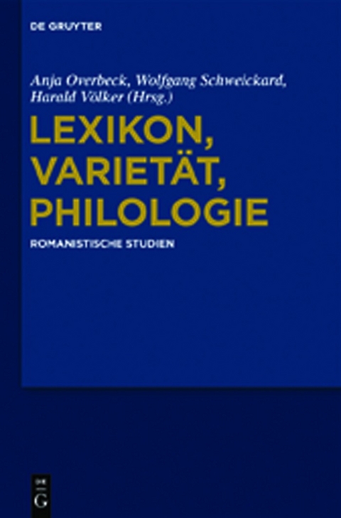 Lexikon, Variet&auml;t, Philologie - 
