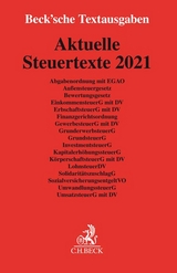 Aktuelle Steuertexte 2021 - 