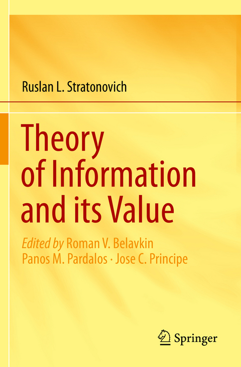 Theory of Information and its Value - Ruslan L. Stratonovich