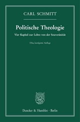 Politische Theologie. - Carl Schmitt