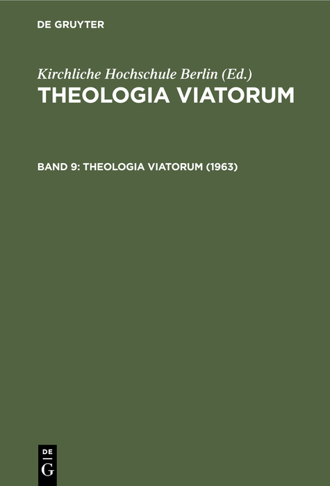 Theologia Viatorum / 1963
