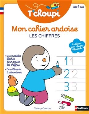 Cahier effaçable T'choupi : chiffres