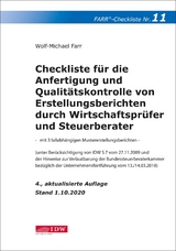 Farr, Checkliste 11 (Erstellungsberichte) 4. Aufl. - Farr, Wolf-Michael