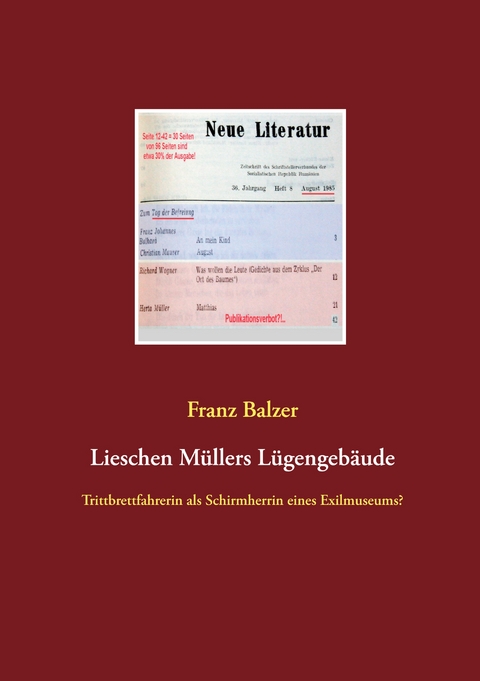 Lieschen M&uuml;llers L&uuml;gengeb&auml;ude - Franz Balzer