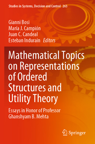 Mathematical Topics on Representations of Ordered Structures and Utility Theory