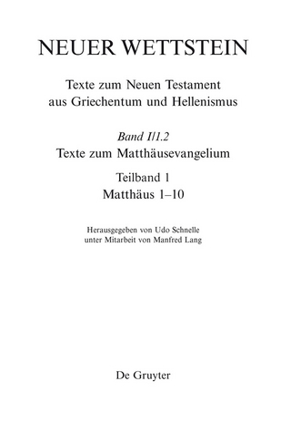 Texte zum Matthäusevangelium