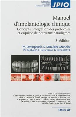 MANUEL D'IMPLANTOLOGIE CLINIQUE 3E ED 1 -  DAVARPANAH