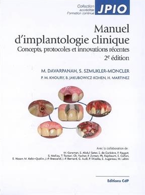 MANUEL D IMPLANTOLOGIE CLINIQUE