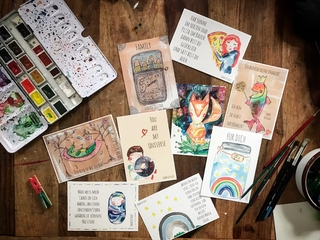 9x Postkarten Motive Set 