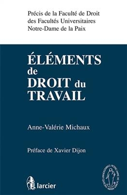 El&eacute;ments de droit du travail : mis &agrave; jour au 1er mai 2010 -  MICHAUX ANNE-VALERIE