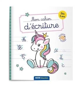 Mon cahier d'écriture - Licornes