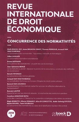 REVUE INTERNATIONALE DE DROIT ECONOMIQUE -  Collectif
