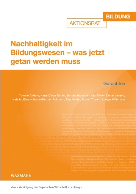 Nachhaltigkeit im Bildungswesen &ndash; was jetzt getan werden muss