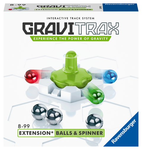 Ravensburger GraviTrax Kugelbahn &ndash; Erweiterung Balls und Spinner 26979, f&uuml;r Kinder ab 8 Jahren und Erwachsene
