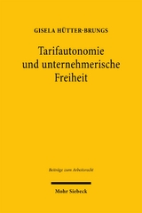 Tarifautonomie und unternehmerische Freiheit - Gisela H&uuml;tter-Brungs
