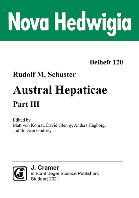 Austral Hepaticae, Part III - Rudolf M. Schuster