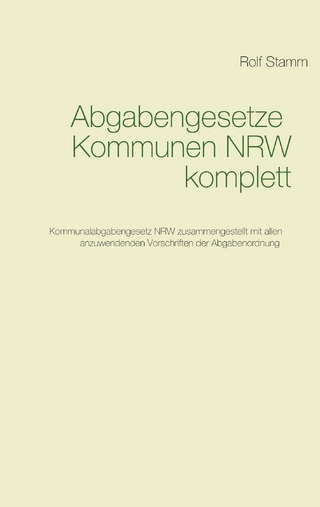 Abgabengesetze Kommunen NRW komplett