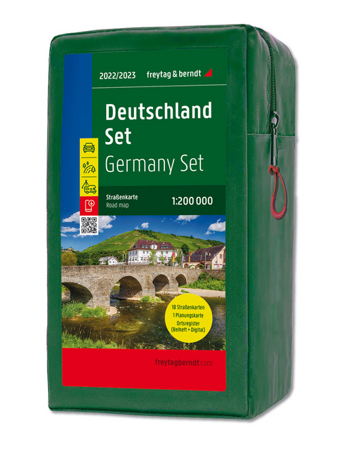Deutschland, Stra&szlig;enkarten-Set 1:200.000, 2022/2023