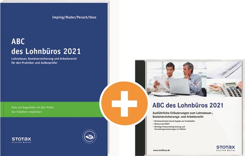 Kombi: ABC des Lohnb&uuml;ros 2021 (Print+DVD) - Klaus Mader, Detlef Perach, Rainer Voss, Dietmar Besgen