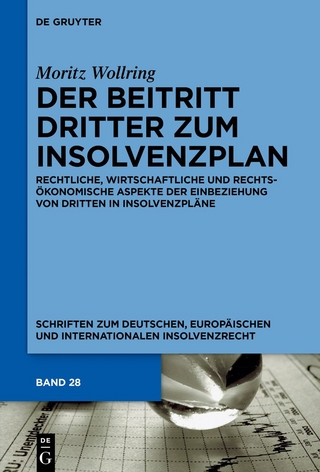Der Beitritt Dritter zum Insolvenzplan