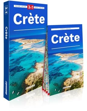 Cr&egrave;te : 3 en 1 : guide + atlas + carte lamin&eacute;e - Piotr Jablonski