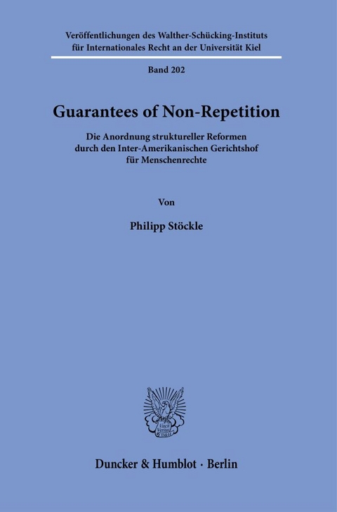 Guarantees of Non-Repetition. - Philipp St&ouml;ckle