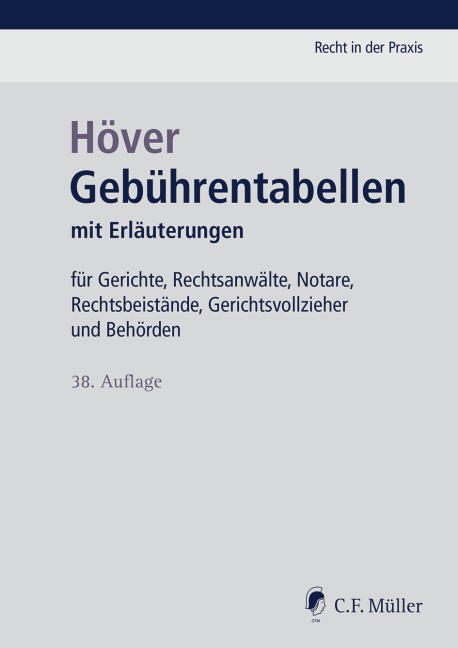 Geb&uuml;hrentabellen - Henning Oberlack, Albert H&ouml;ver