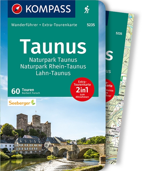 KOMPASS Wanderf&uuml;hrer Taunus, Naturpark Taunus, Naturpark Rhein-Taunus, Lahn-Taunus, 60 Touren - Norbert Forsch