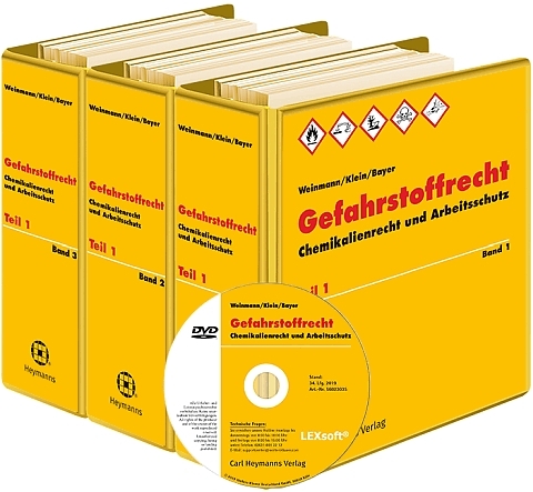 Gefahrstoffrecht und Chemikaliensicherheit -  WEINMANN,  Bayer, Helmut A Klein