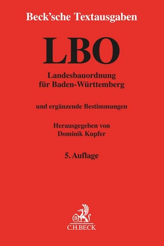 Landesbauordnung für Baden-Württemberg. LBO