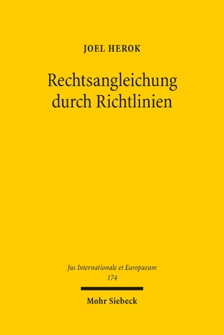 Rechtsangleichung durch Richtlinien