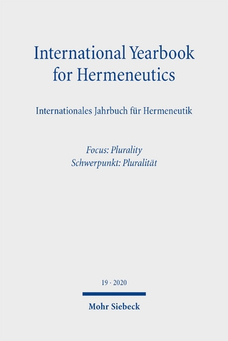 International Yearbook for Hermeneutics/Internationales Jahrbuch für Hermeneutik