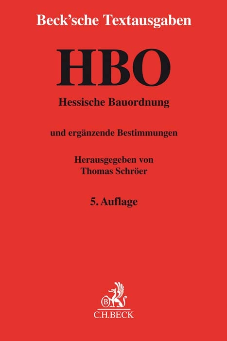 Hessische Bauordnung. HBO - 