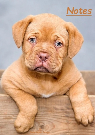 Notizbuch A5 liniert [Puppy - Welpe] Softcover von Daily Paper Design | 80 Seiten | als Tagebuch, Bullet Journal, Notizheft | FSC-zertifiziert & aus nachhaltiger und umweltschonender Forstwirtschaft